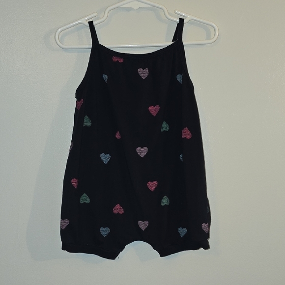 H&M Black Romper with Colorful Heart Pattern - Picture 3 of 5